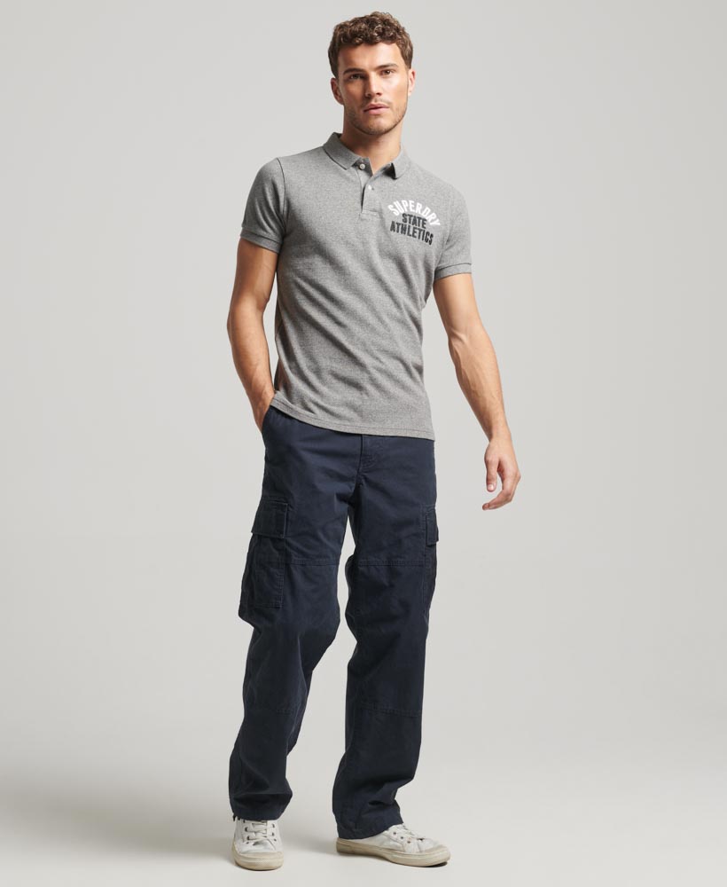 Superstate Polo Shirt Dark Grey Fleck Marl M1110349A 9QW 4