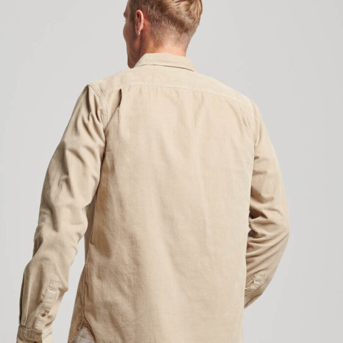 Trailsman Cord Shirt Stone Wash Taupe Brown M4010722A 8MB 3