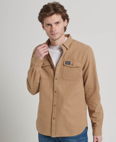 Trailsman Flannel Shirt Sandstone Brown M4010723A 9CK 1