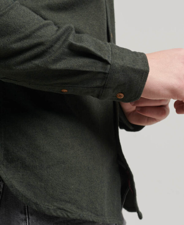 Trailsman Flannel Shirt Surplus Goods Olive M4010723A LO3 3