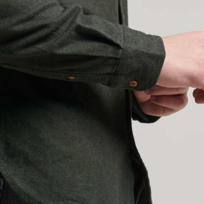 Trailsman Flannel Shirt Surplus Goods Olive M4010723A LO3 3