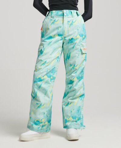 Ultimate Rescue Ski Trousers Abstract Teal Lime WS110156A 9TS 1
