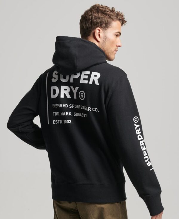 Utility Sport Logo Loose Hoodie Black M2013089A 02A 4