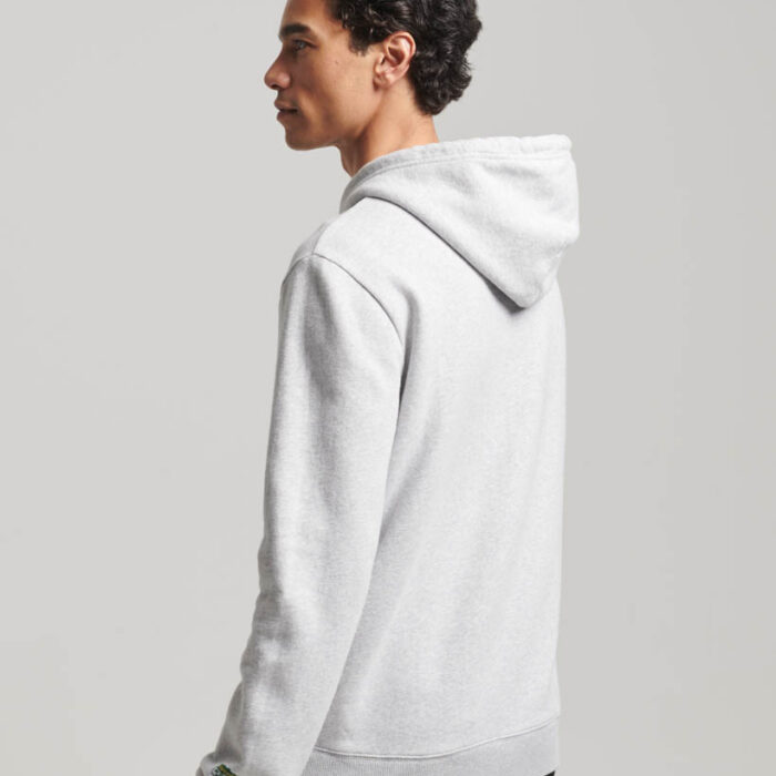 Workwear Logo Graphic Hoodie Glacier Grey Marl M2013134A 5WB 2
