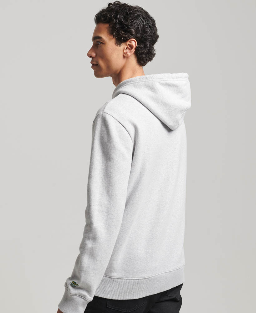 Workwear Logo Graphic Hoodie Glacier Grey Marl M2013134A 5WB 2