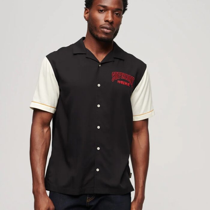 CNY Bowling Shirt Jet Black M4010763A 12A 2