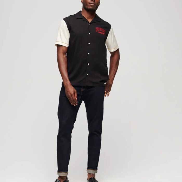 CNY Bowling Shirt Jet Black M4010763A 12A 5