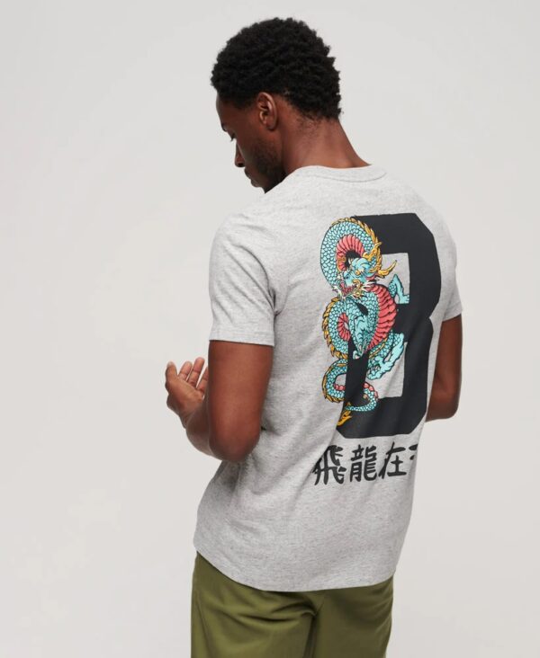 CNY Graphic T Shirt Athletic Grey Marl M1011887A ZUC 1