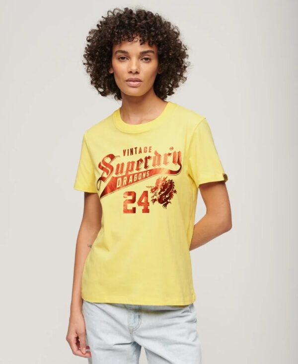 CNY Graphic T Shirt Pale Lemon W1011378A 32K 1