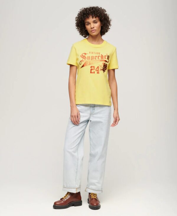 CNY Graphic T Shirt Pale Lemon W1011378A 32K 4