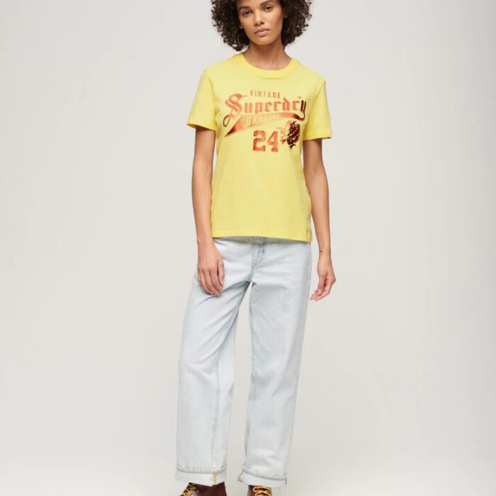 CNY Graphic T Shirt Pale Lemon W1011378A 32K 4