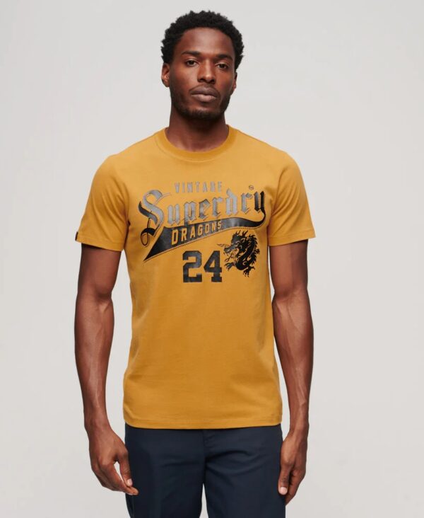 CNY Graphic T Shirt Turmeric Tan M1011887A 5WG 1