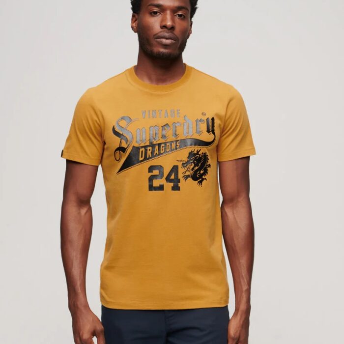 CNY Graphic T Shirt Turmeric Tan M1011887A 5WG 1