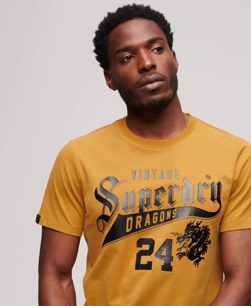 CNY Graphic T Shirt Turmeric Tan M1011887A 5WG 2