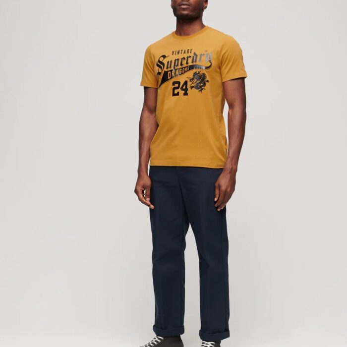 CNY Graphic T Shirt Turmeric Tan M1011887A 5WG 4