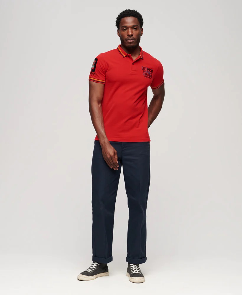 CNY Superstate Polo Flare Red M1110389A 54I 5