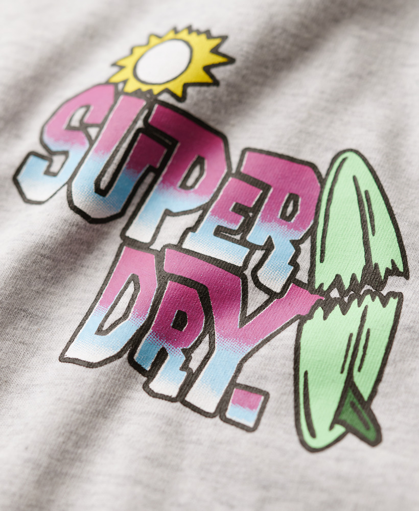 Neon Travel Loose T Shirt Glacier Grey Marl M1011907A 5WB 2