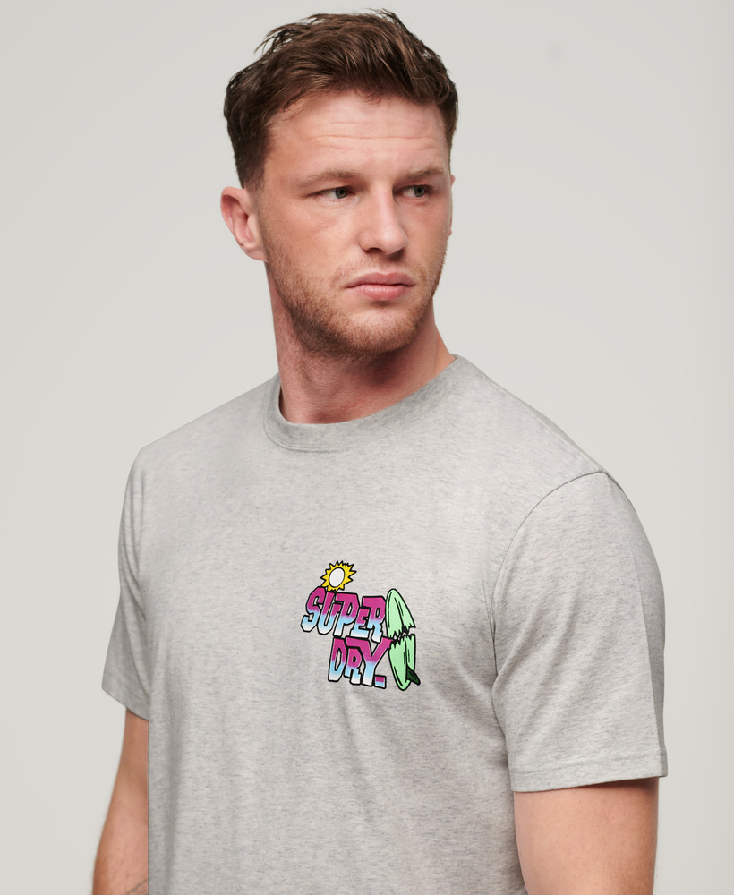 Neon Travel Loose T Shirt Glacier Grey Marl M1011907A 5WB 5