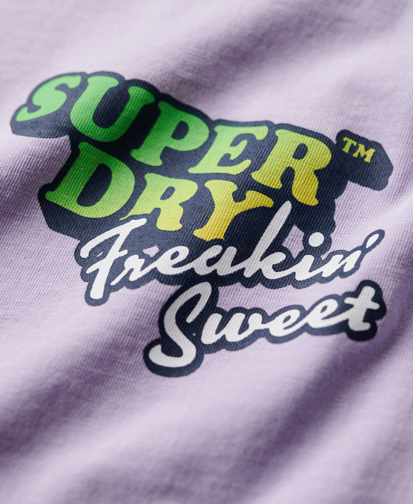 Neon Travel Loose T Shirt Light Lavender Purple M1011907A 1KX 3