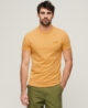 Organic Cotton Essential Logo T Shirt Ochre Yellow Marl M1011245A 9AB 1