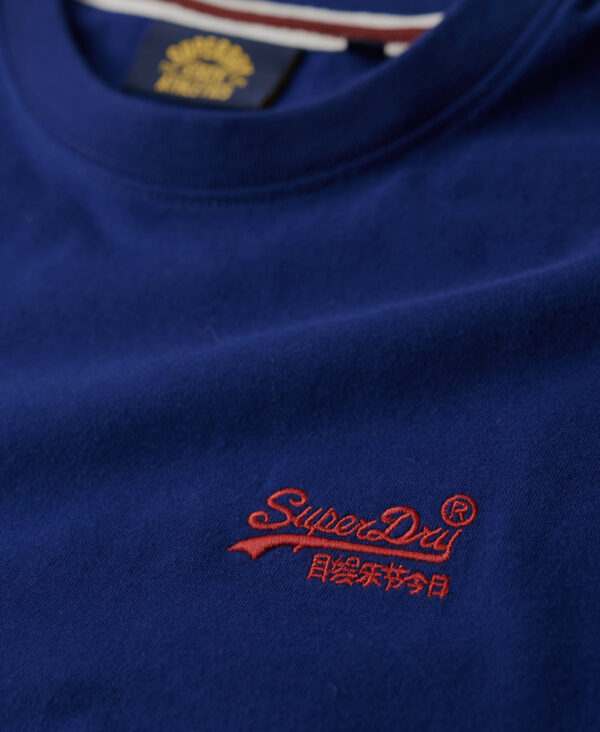 Organic Cotton Essential Logo T Shirt Supermarine Navy M1011245A JZD 4