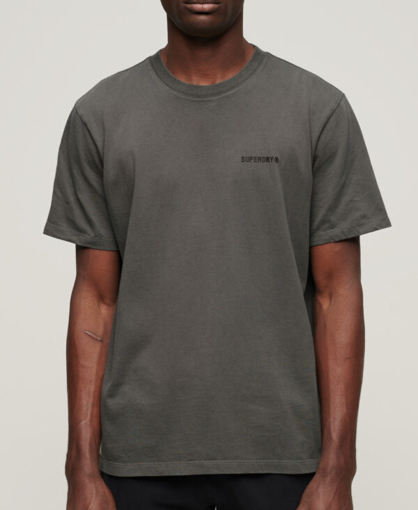 Overdyed Logo Loose T Shirt Dark Slate Grey M6010810A HSZ 5