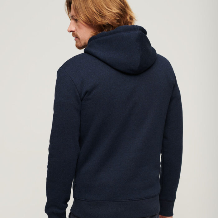 Embossed Vintage Logo Hoodie Surplus Blue Black Grit M2013561A EN7 2