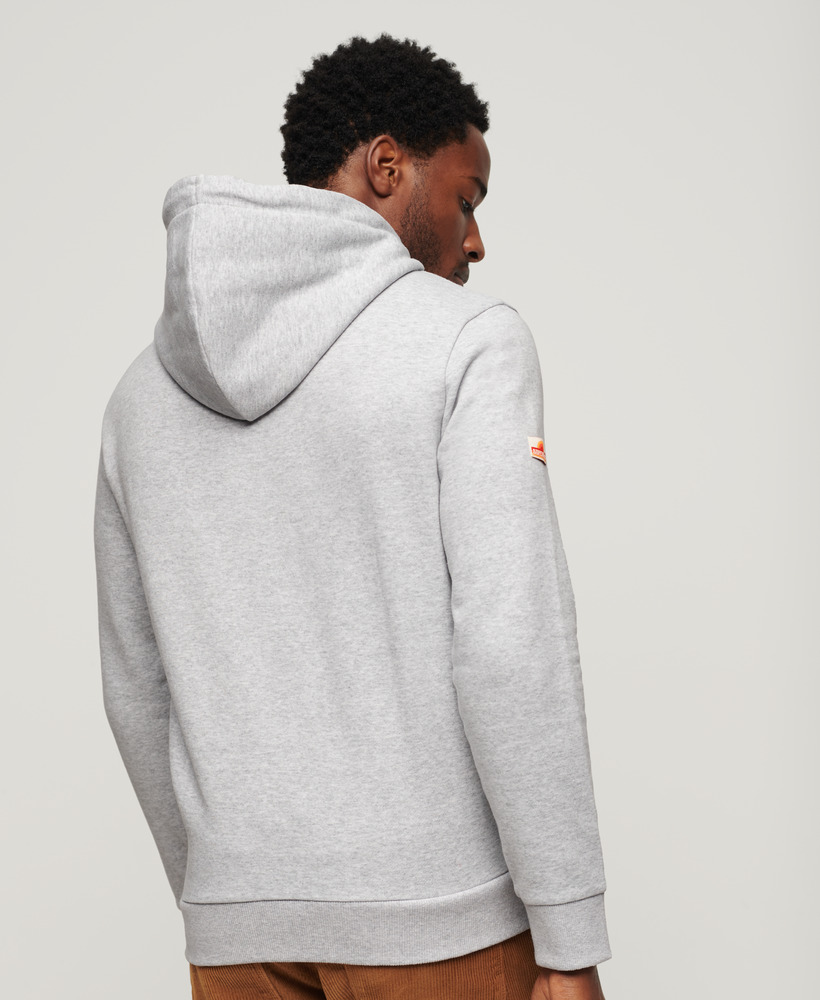 Great Outdoors Graphic Hoodie Flake Grey Marl M2013559A 1LN 2