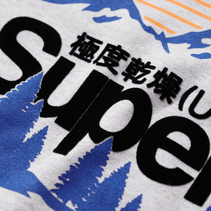 Great Outdoors Graphic Hoodie Flake Grey Marl M2013559A 1LN 4