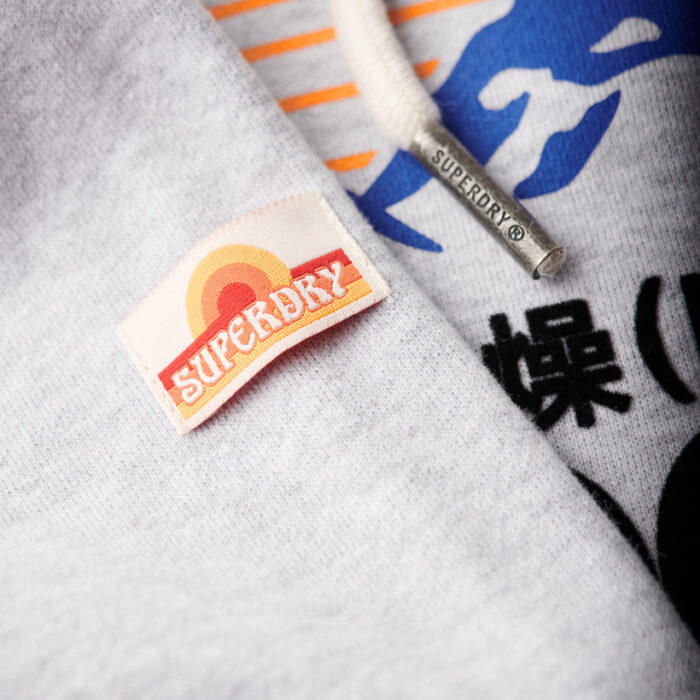 Great Outdoors Graphic Hoodie Flake Grey Marl M2013559A 1LN 5