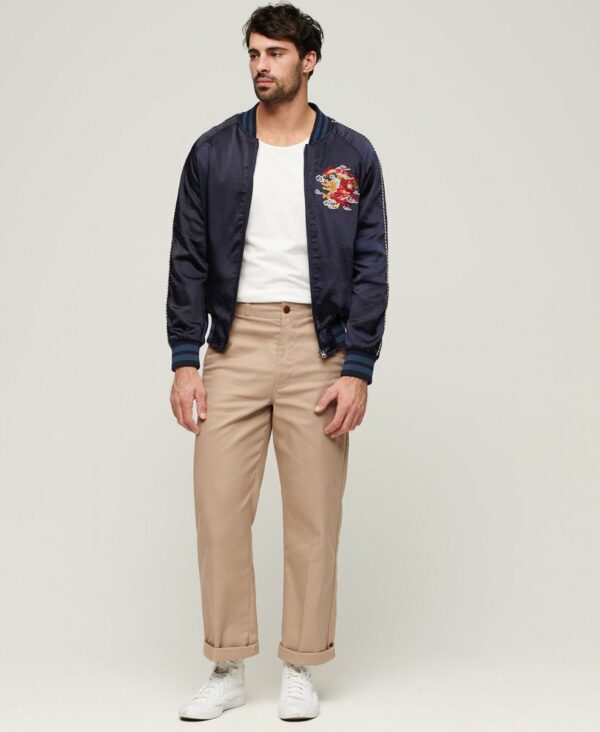 Sukajan Embroidered Bomber Jacket Darkest Navy M5011855A 49P 5