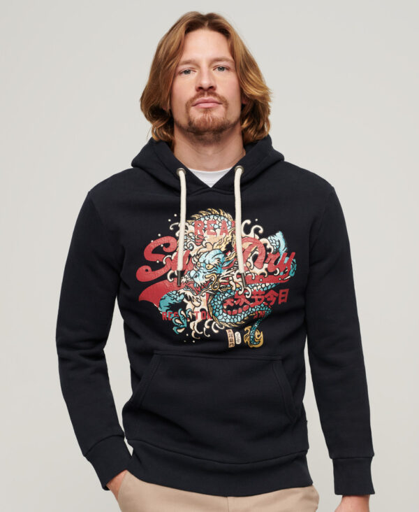 Tokyo Vintage Logo Hoodie Eclipse Navy M2013569A 98T 1