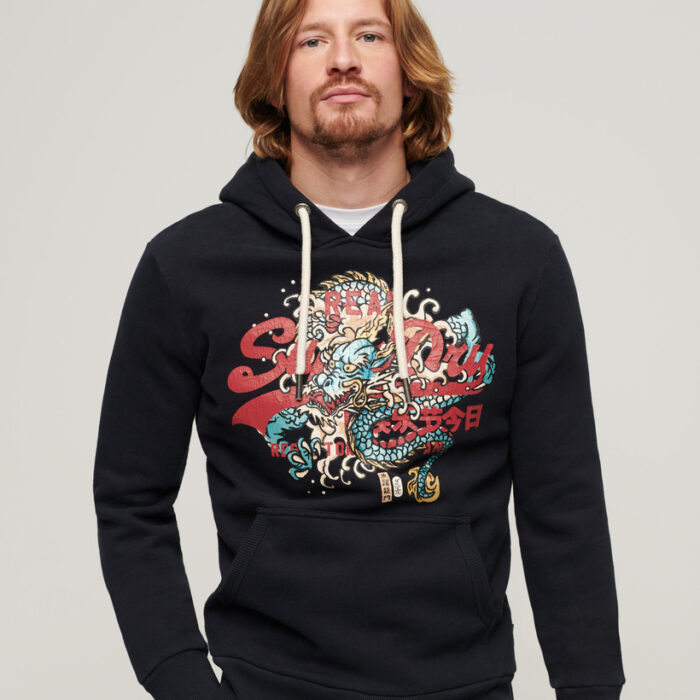 Tokyo Vintage Logo Hoodie Eclipse Navy M2013569A 98T 1