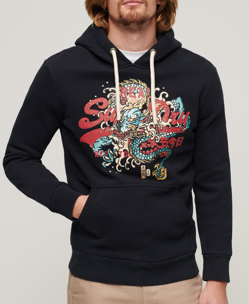 Tokyo Vintage Logo Hoodie Eclipse Navy M2013569A 98T 3