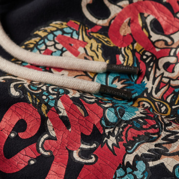 Tokyo Vintage Logo Hoodie Eclipse Navy M2013569A 98T 4