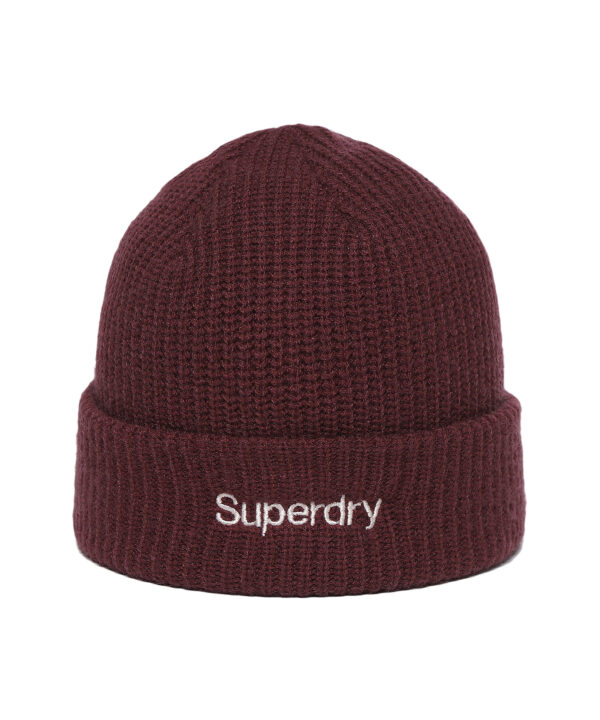BASIC LOGO BEANIE WINE SDUBEFO01 KWNE 2