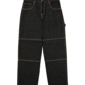 CARPENTER DOUBLE KNEE DENIM PANTS BLACK SDMDEDO02 KBLK 1