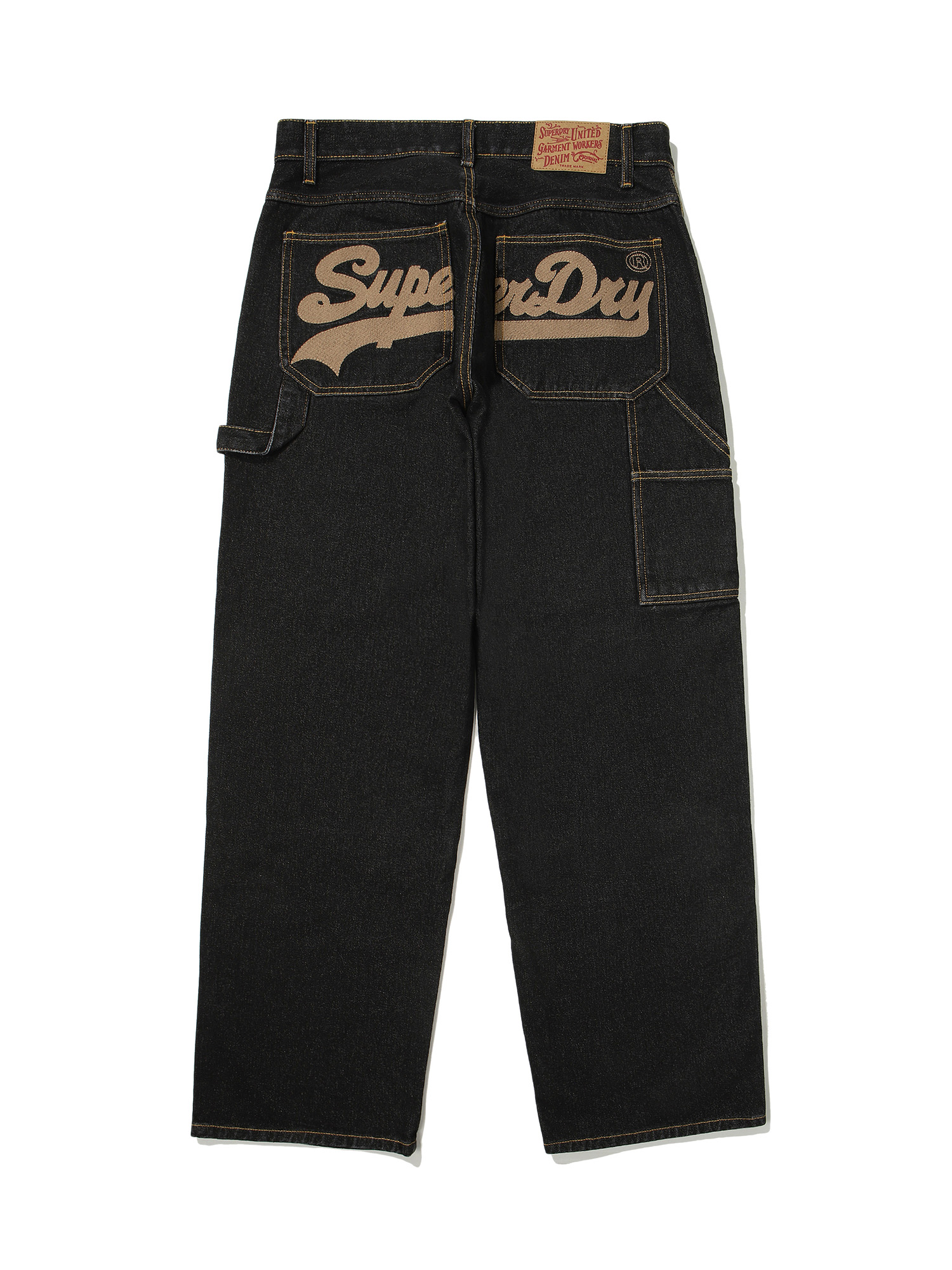 CARPENTER DOUBLE KNEE DENIM PANTS BLACK SDMDEDO02 KBLK 2