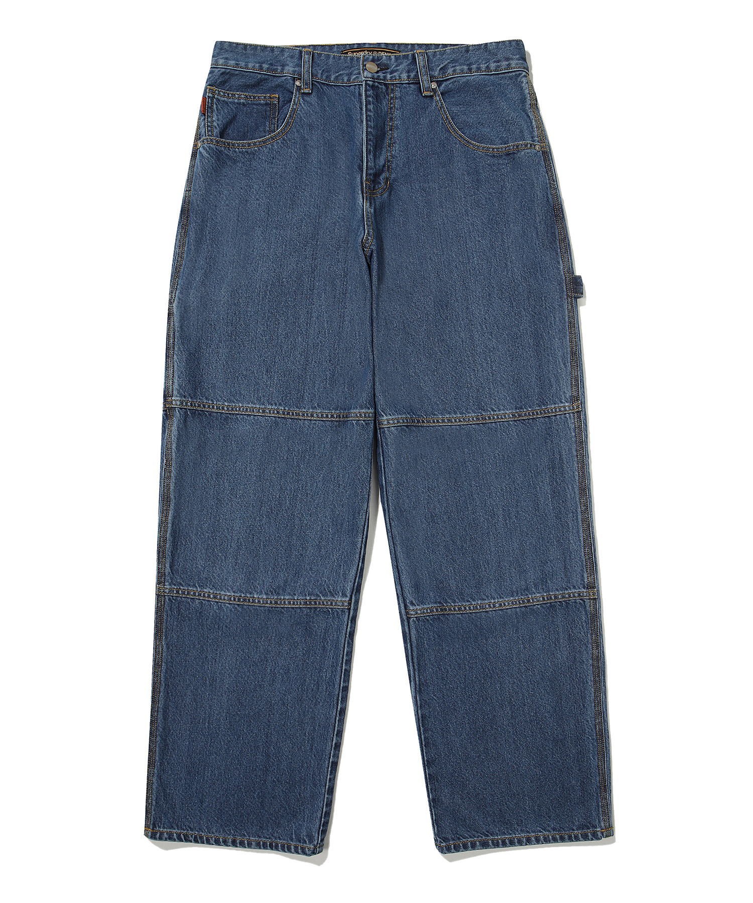 CARPENTER DOUBLE KNEE DENIM PANTS INDIGO SDMDEDO02 KIDG 1
