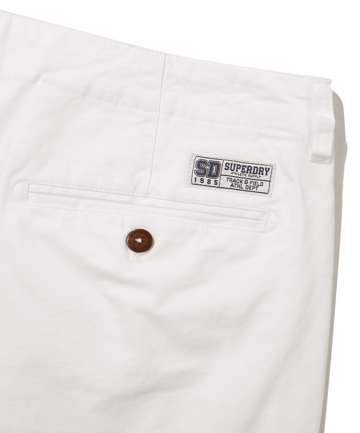 COTTON CHINO SHORTS WHITE SDMSODO01 KWHT 6