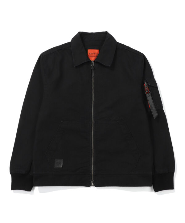 COTTON COLLAR JACKET BLACK SDUJWDO03 KBLK 1