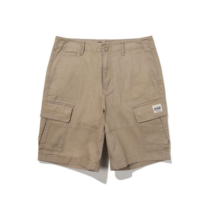 COTTON CORE CARGO SHORTS BEIGE SDMSODO02 KBEG 1