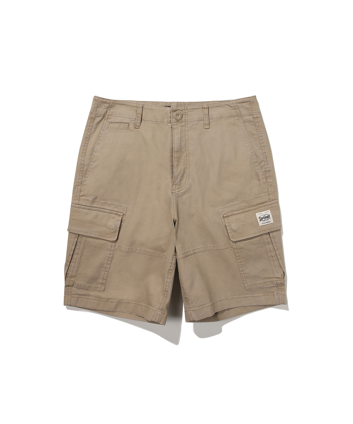 COTTON CORE CARGO SHORTS BEIGE SDMSODO02 KBEG 1