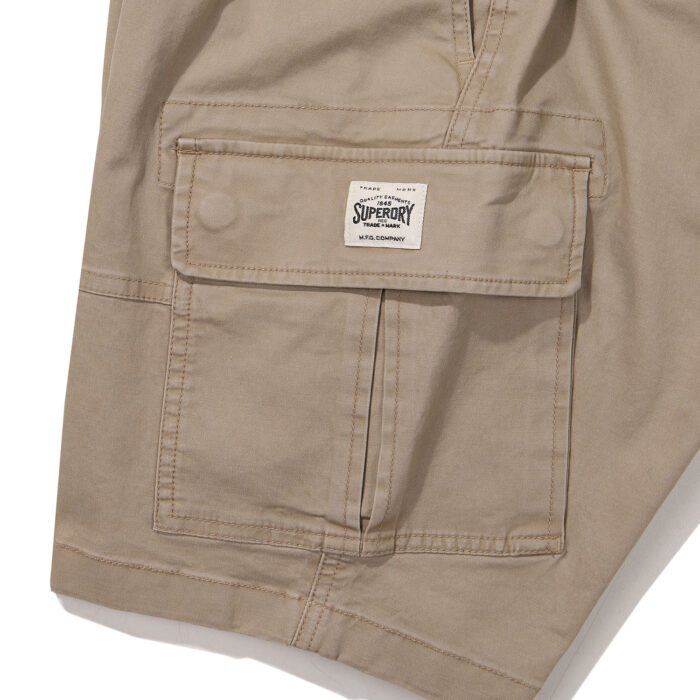 COTTON CORE CARGO SHORTS BEIGE SDMSODO02 KBEG 5