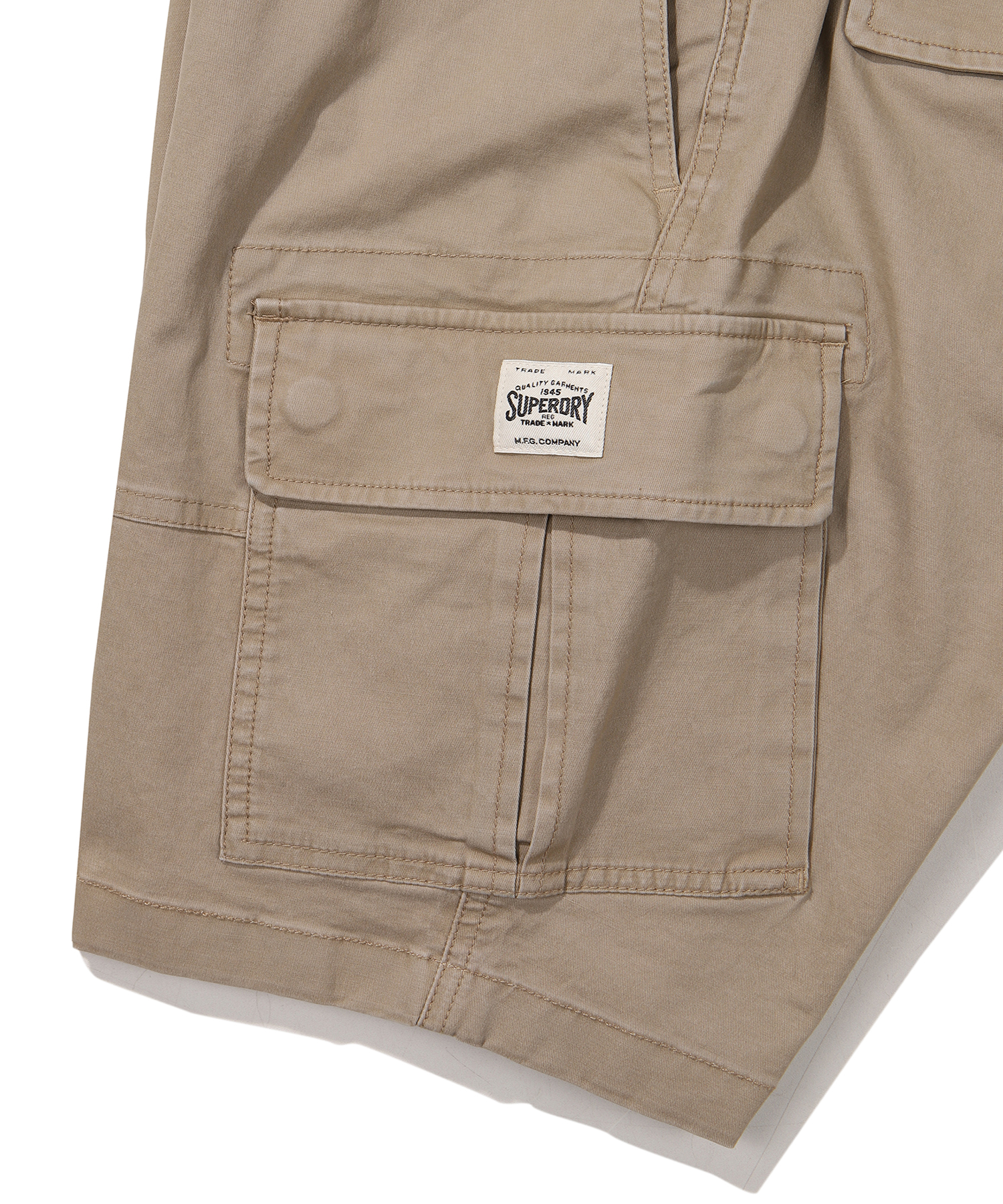 COTTON CORE CARGO SHORTS BEIGE SDMSODO02 KBEG 5