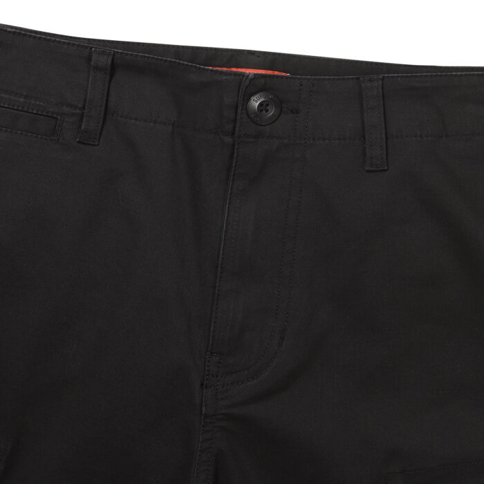 COTTON CORE CARGO SHORTS BLACK SDMSODO02 KBLK 3