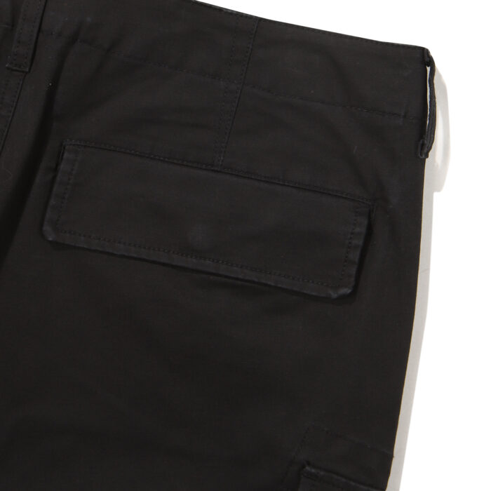 COTTON CORE CARGO SHORTS BLACK SDMSODO02 KBLK 4