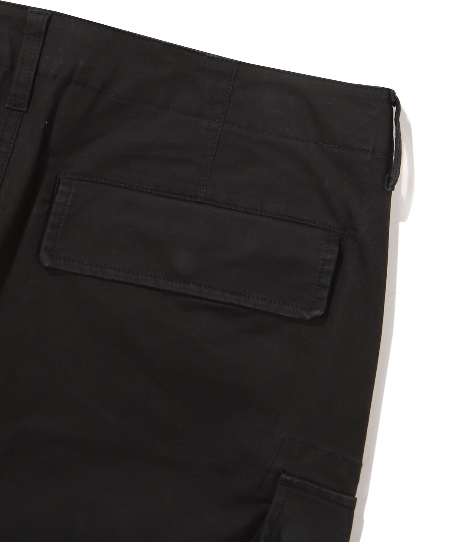 COTTON CORE CARGO SHORTS BLACK SDMSODO02 KBLK 4