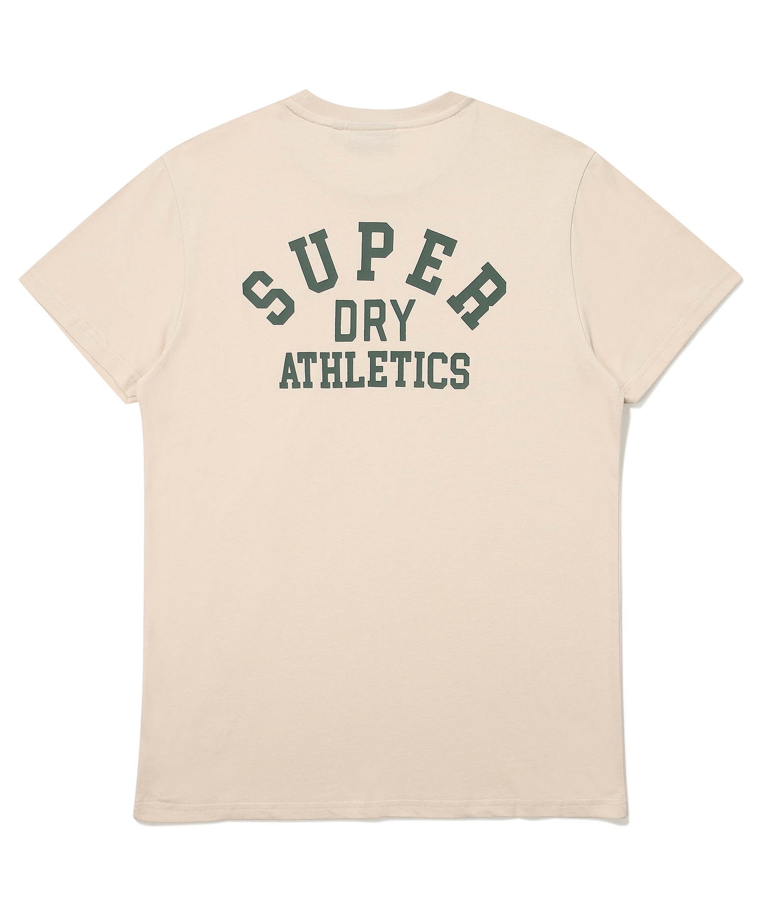 MUSCLE FIT ATHLETICS HALF T SHIRTS BEIGE SDUSHDO44 KBEG 2