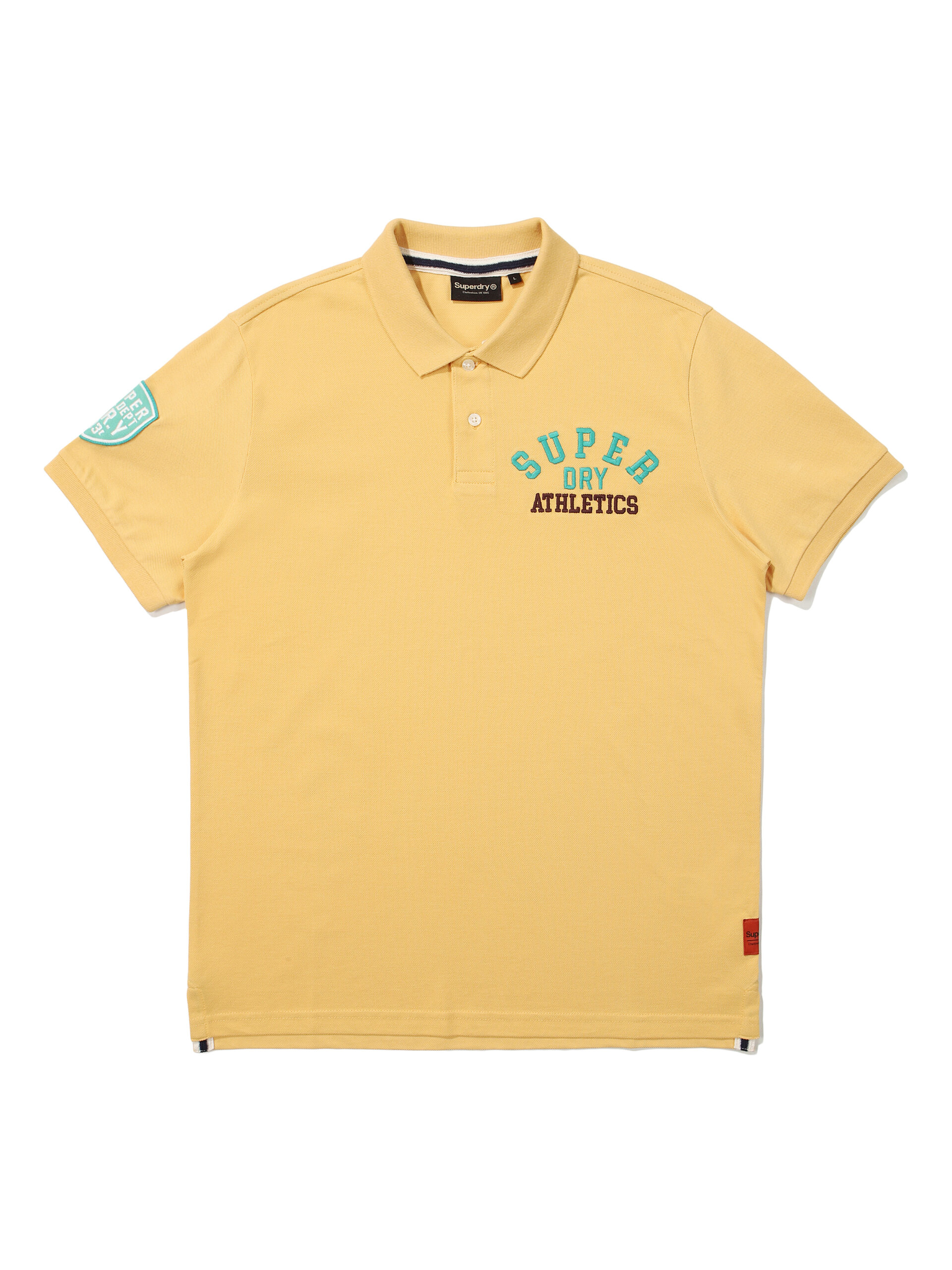 MUSCLE FIT ATHLETICS POLO SHIRTS MUSTARD SDMSCDO04 KMTD 1